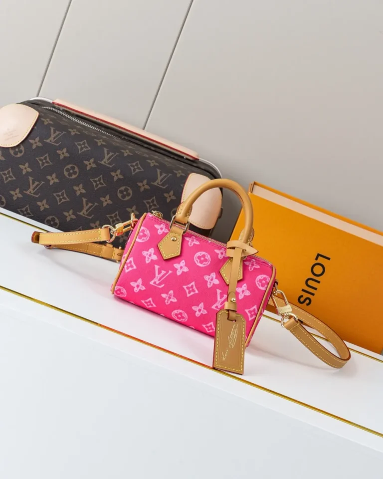 Pink Monogram Mini Top-Handle Bag